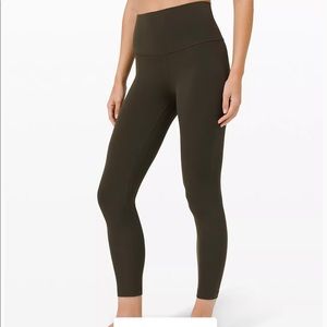 New green Lululemon align leggings